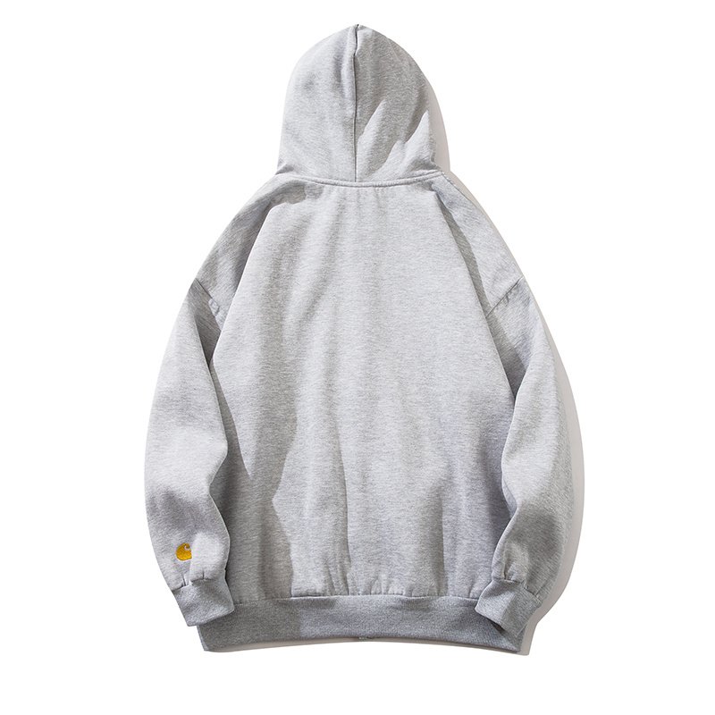 Худи Carhartt With Text Logo ZIP "Gray" фото № 3
