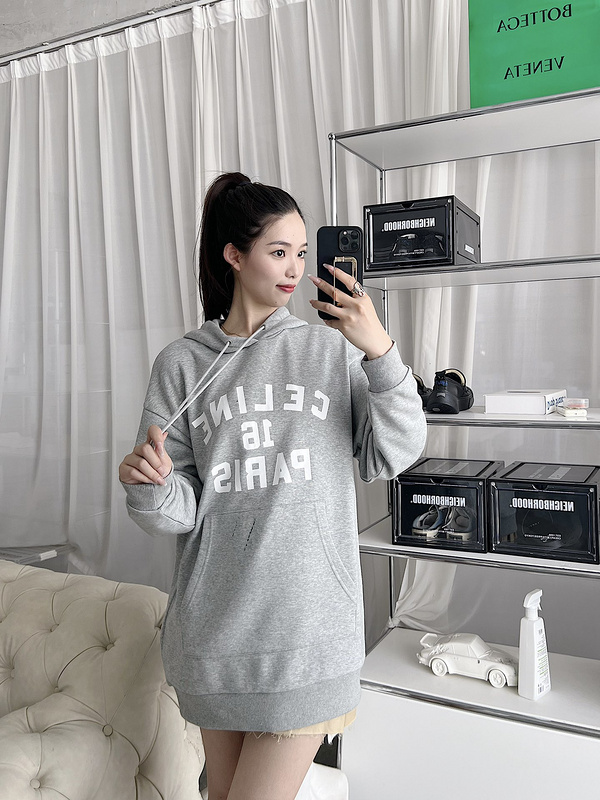 Худи Celine Number 16 "Gray" фото № 4