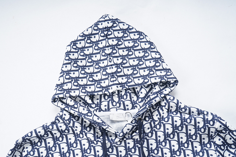 Худи Dior Print From The Name "Blue/White" фото № 6