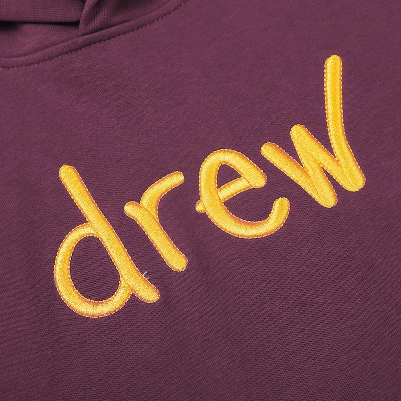 Худи Drew House Yellow Text Logo "Vinous" фото № 5