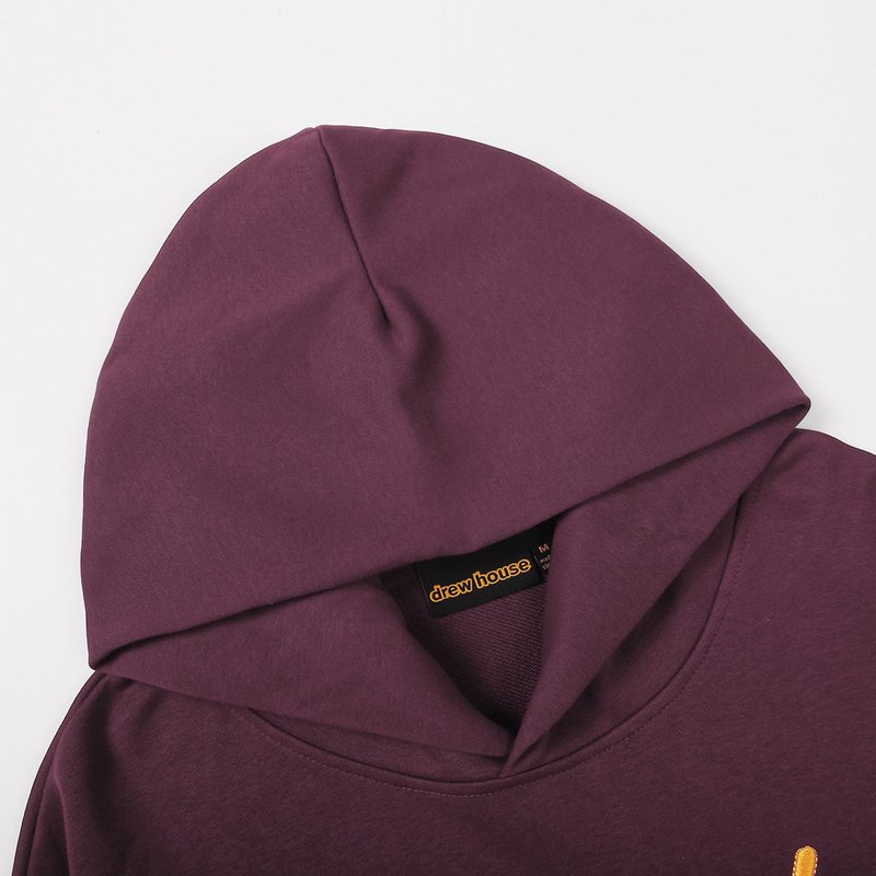 Худи Drew House Yellow Text Logo "Vinous" фото № 7