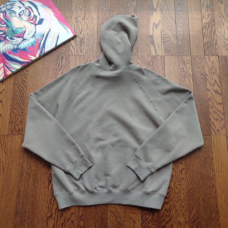 Худи Fear Of God Logo Patch On The Hood "Gray/Black" фото № 2