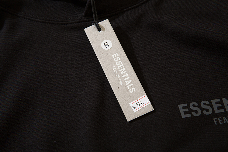 Худи Fear Of God Reflective Text "Black" фото № 3