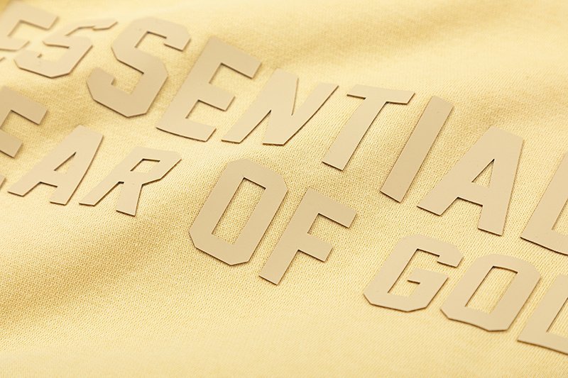 Худи Fear Of God Textured Logo "Yellow" фото № 4