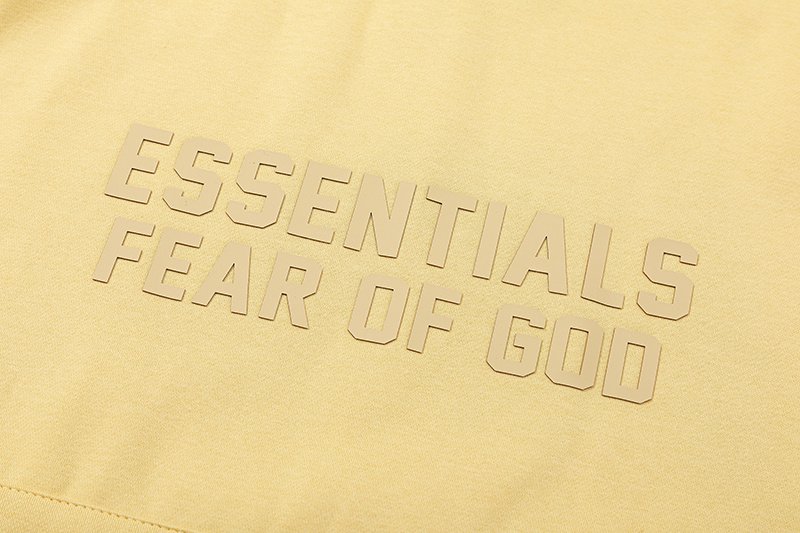 Худи Fear Of God Textured Logo "Yellow" фото № 5
