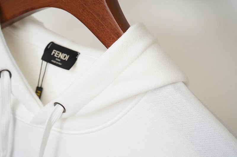 Худи Fendi Roma Upside Down Letters "White" фото № 3