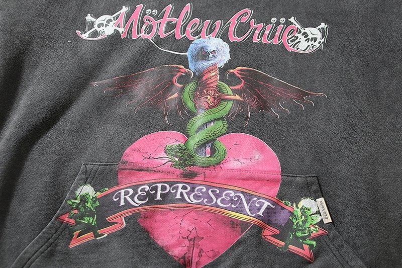 Худи Four Caccus X Represent Valentines Day "Gray" фото № 9