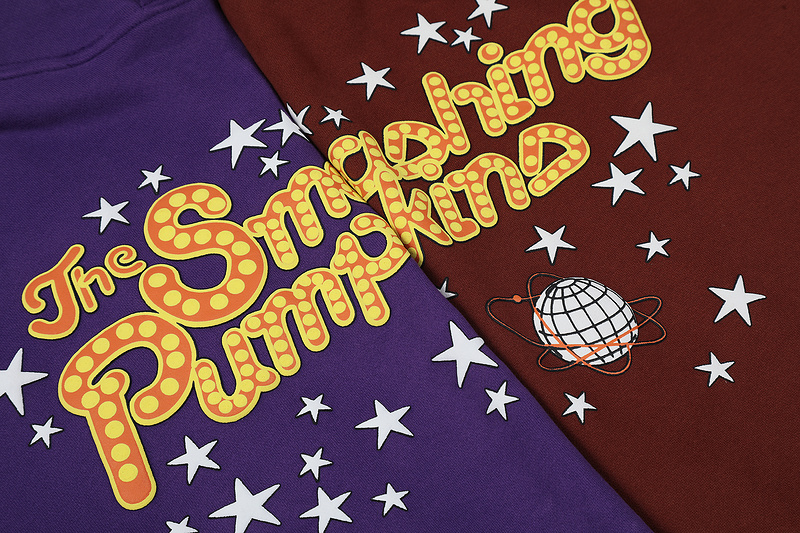 Худи Giant Print Planet And Stars "Brown/Red" фото № 4