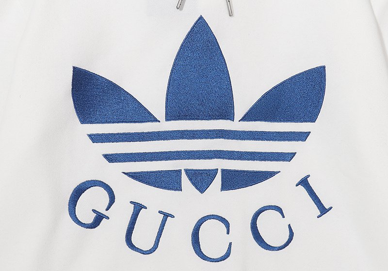 Худи Gucci X Adidas 22FW Co-Branded Clover Hat "White" фото № 4