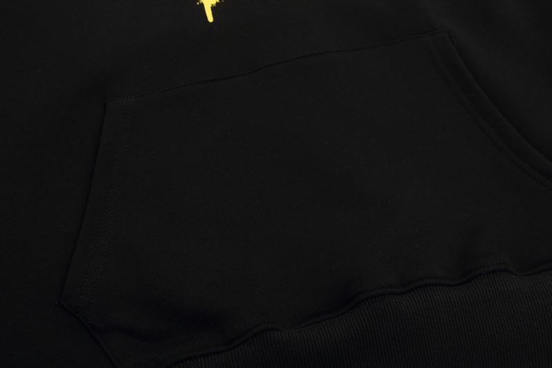 Худи Palm Angels Logo And Star Print "Black/Yellow" фото № 3