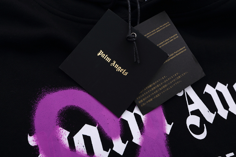 Худи Palm Angels Heart Paints "Black" фото № 9
