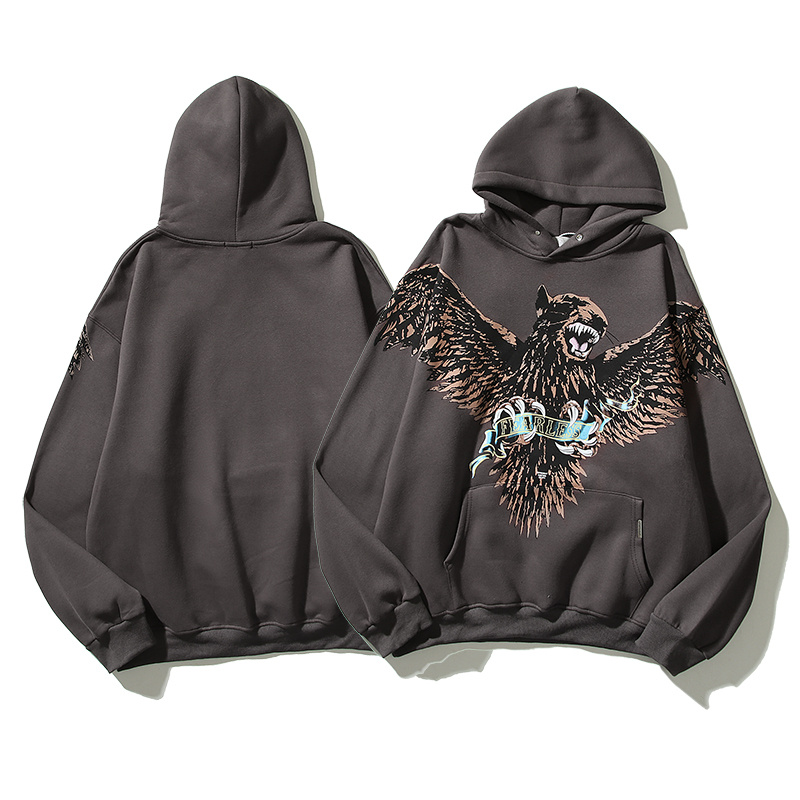 Худи Represent Toothy Bird "Gray" фото № 4