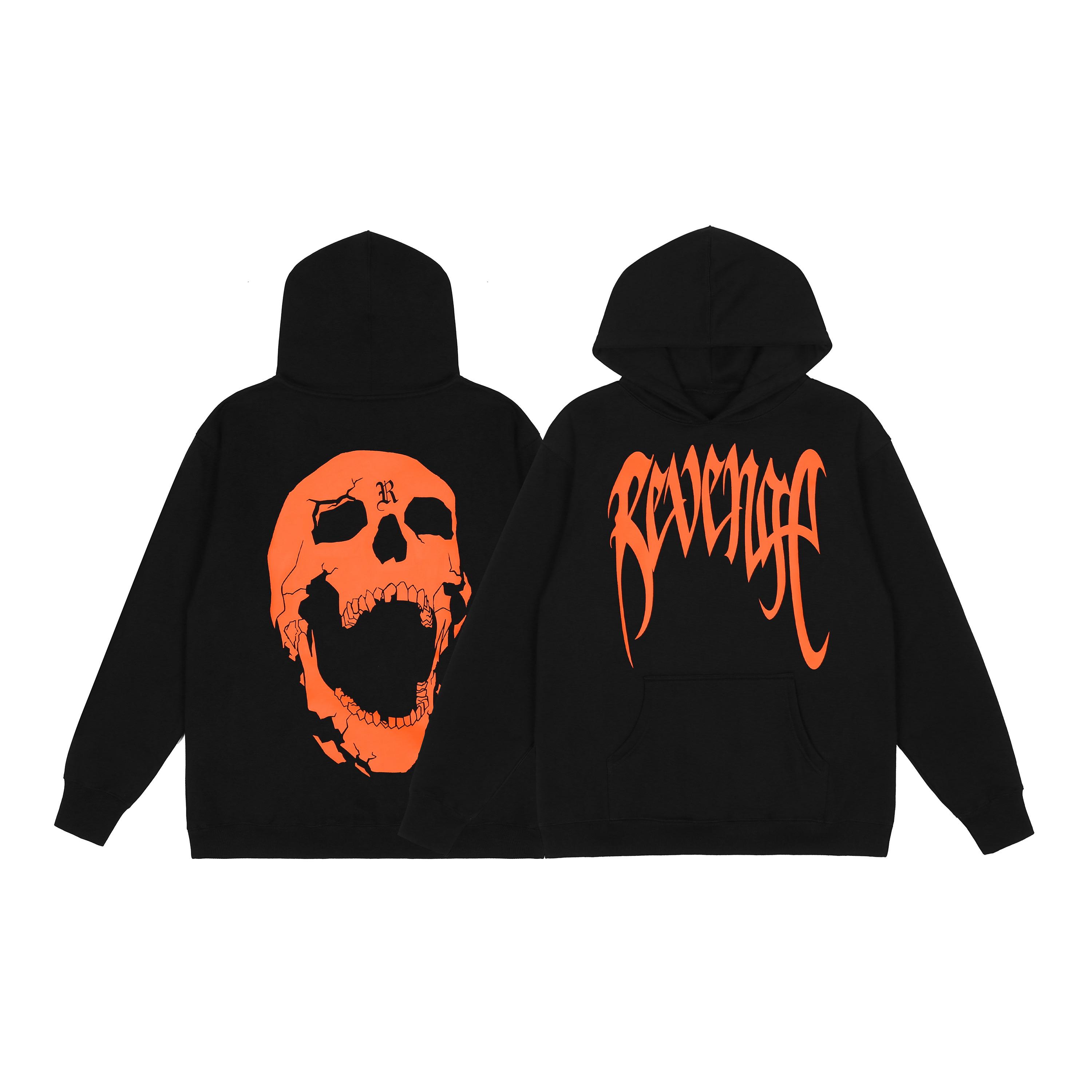 Худи Revenge Orange Skull Scream "Black" фото № 8