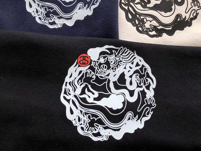 Худи Stussy Ball From Curved Figures With Logo Letters Inside "Black" фото № 6