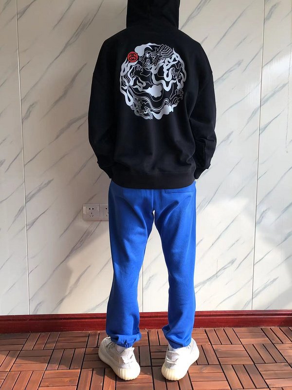 Худи Stussy Ball From Curved Figures With Logo Letters Inside "Black" фото № 9