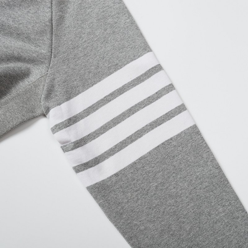 Худи Thom Browne With Stripes ZIP "Gray/White" фото № 8