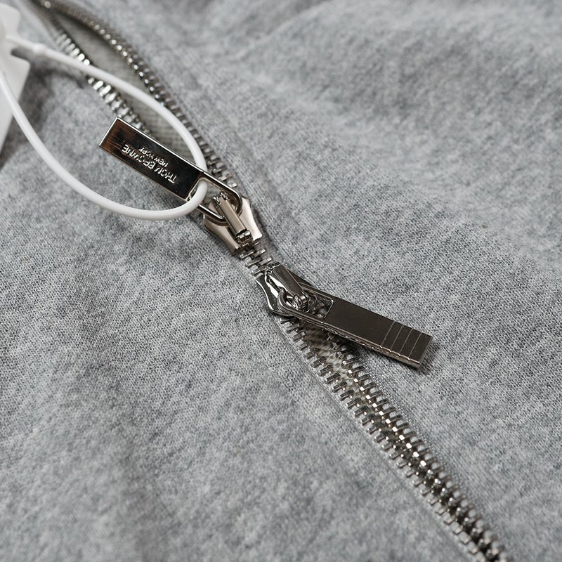 Худи Thom Browne With Stripes ZIP "Gray/White" фото № 3