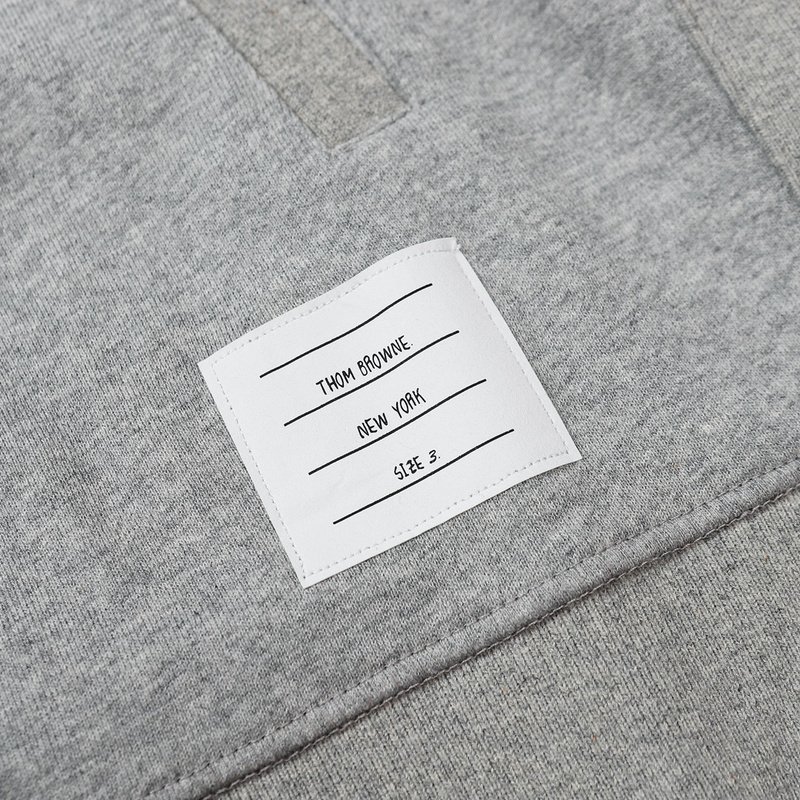 Худи Thom Browne With Stripes ZIP "Gray/White" фото № 5