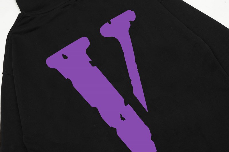 Худи Vlone Purple Text Friends "Black" фото № 4