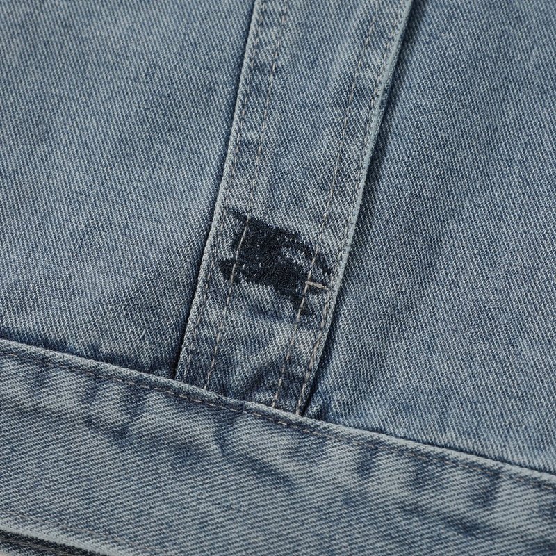 Джинсовая Куртка Burberry With The Logo Of Rider On Horse "Blue" фото № 5