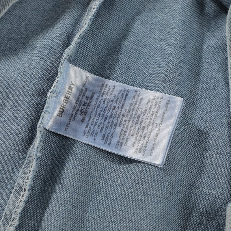 Джинсовая Куртка Burberry With The Logo Of Rider On Horse "Blue" фото № 8