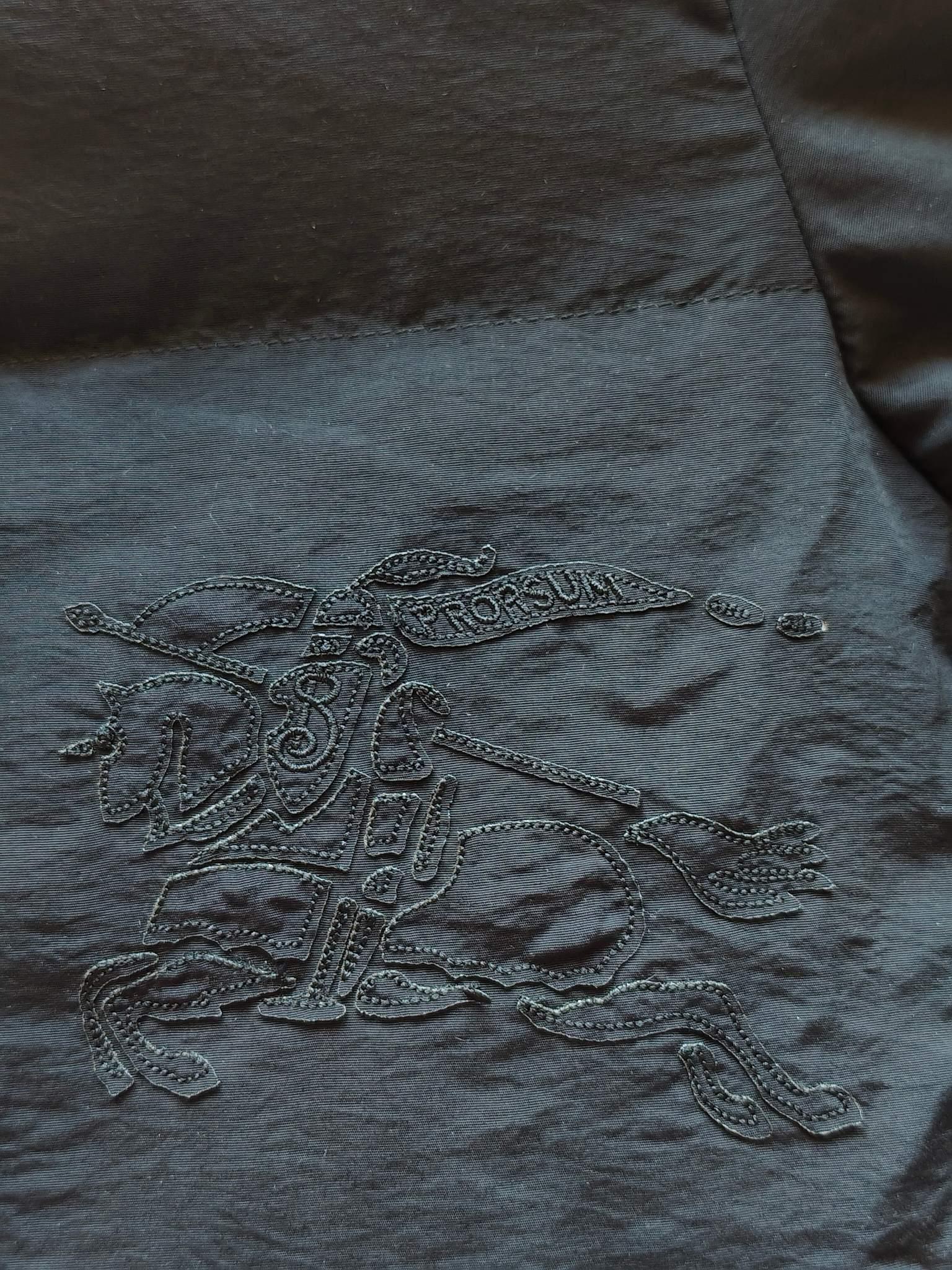 Куртка Burberry Frontside Bilaterial Dark Warrior On The Horse "Black" фото № 4