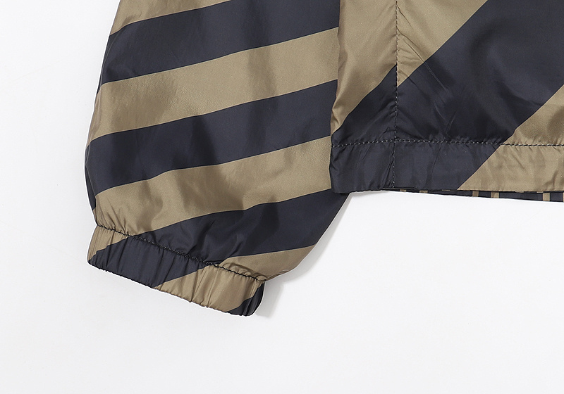 Ветровка Fendi Stripes And Letters "Brown" фото № 3