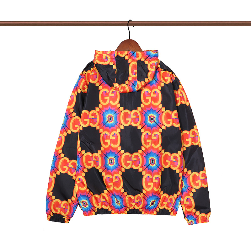 Куртка GUCCI Monogram "Black/Orange/Blue" фото № 2