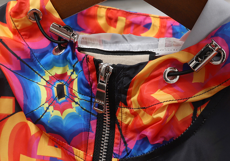 Куртка GUCCI Monogram "Black/Orange/Blue" фото № 9