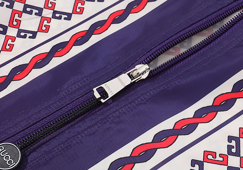 Ветровка Gucci Many Small Letters Print "White/Violet" фото № 4