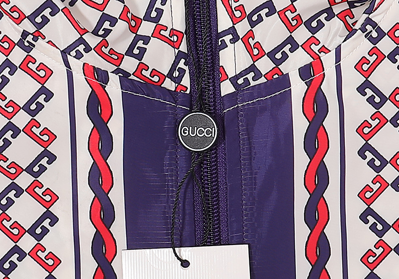 Ветровка Gucci Many Small Letters Print "White/Violet" фото № 8