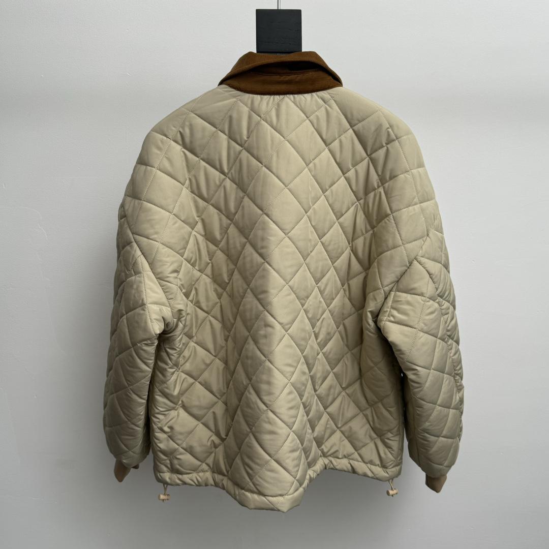 Куртка Miu Miu Frontside Beige Rombes Beige Logo Miu Miu "Beige" фото № 8