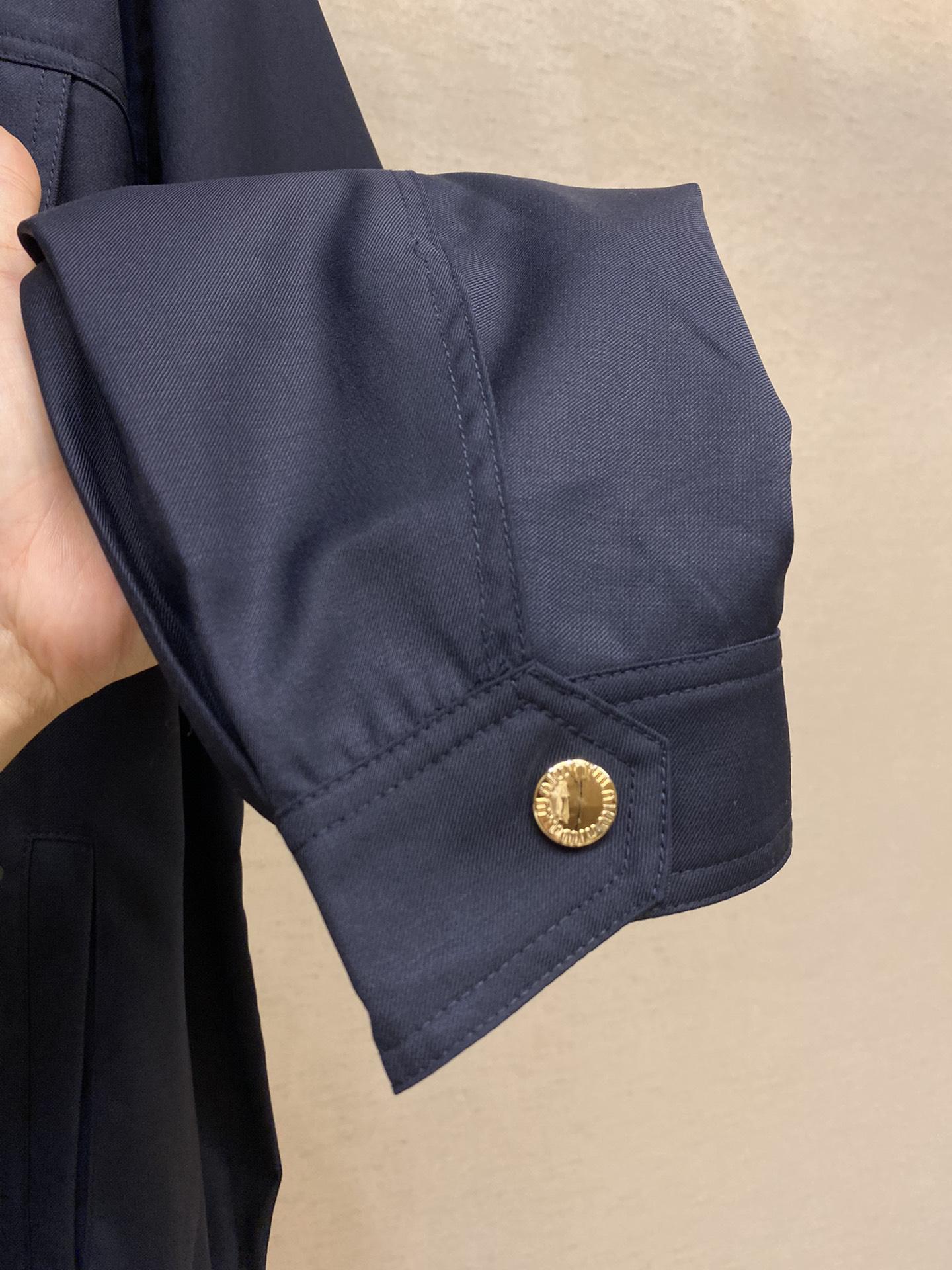 Куртка Miu Miu Front Left Dark Blue Logo Miu Miu "Blue" фото № 6