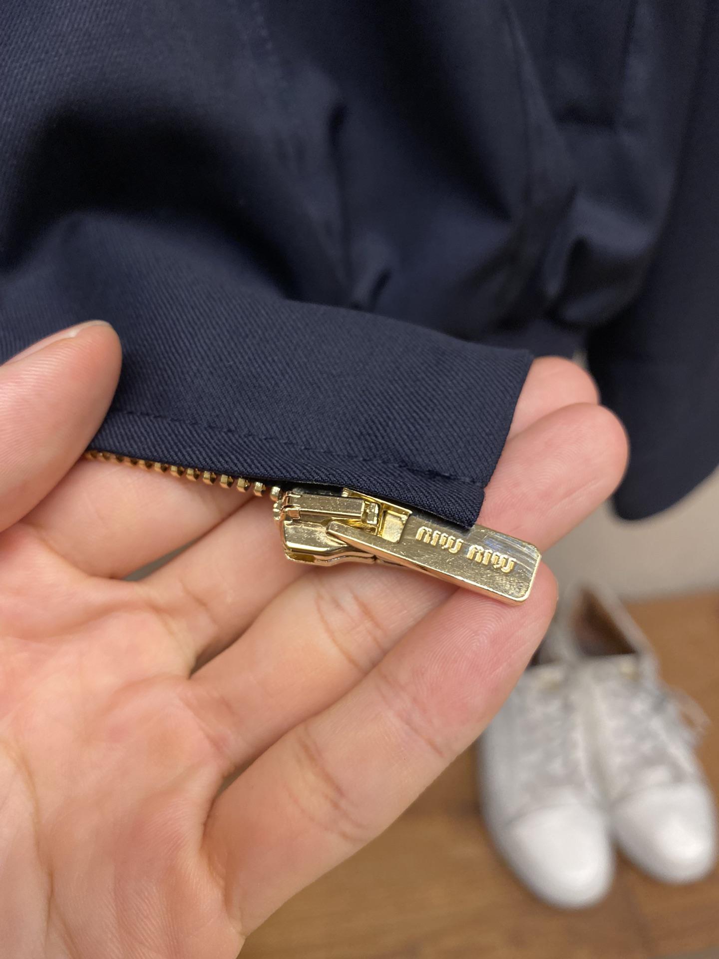 Куртка Miu Miu Front Left Dark Blue Logo Miu Miu "Blue" фото № 5