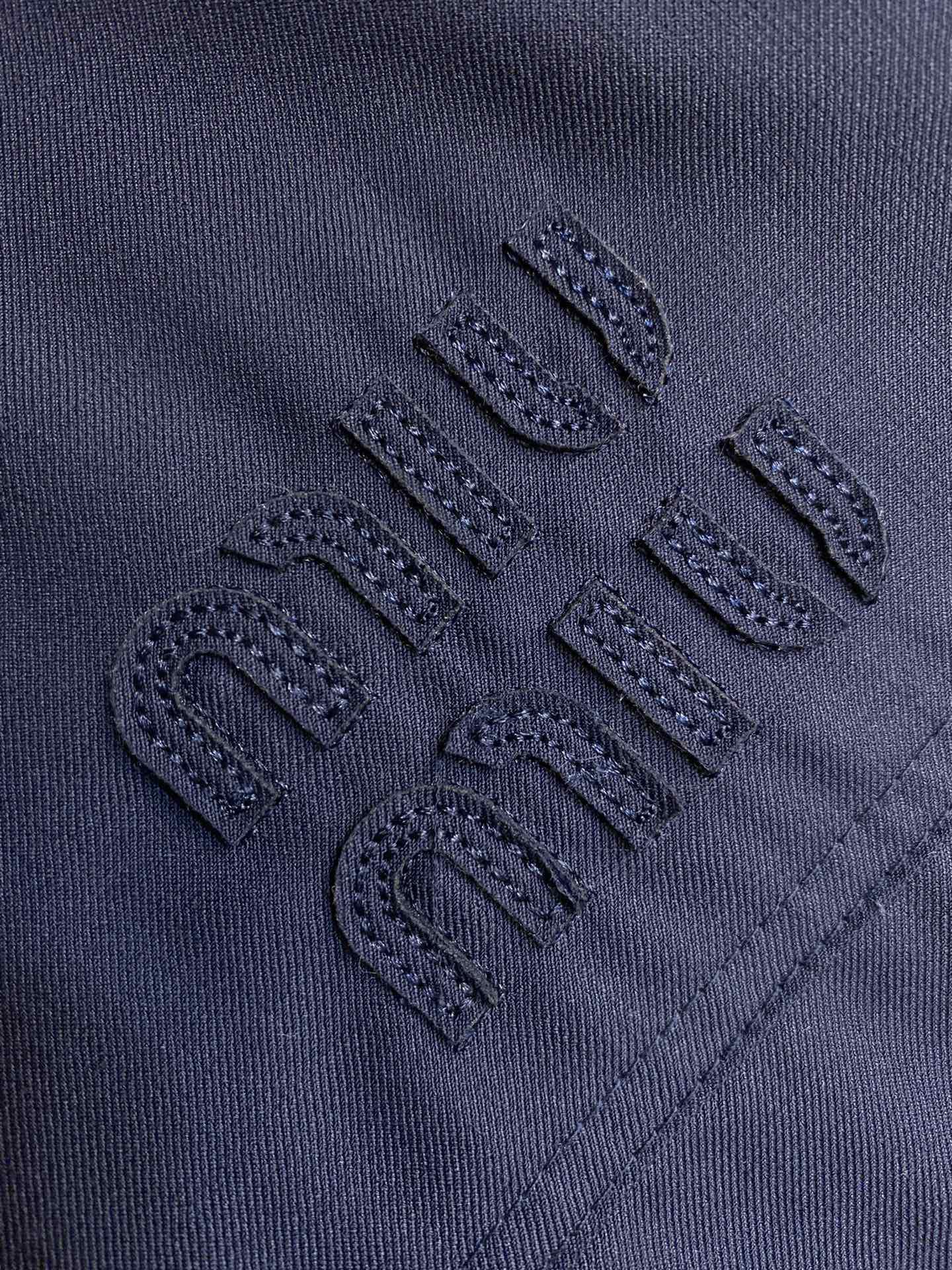 Куртка Miu Miu Front Left Dark Blue Logo Miu Miu "Blue" фото № 4