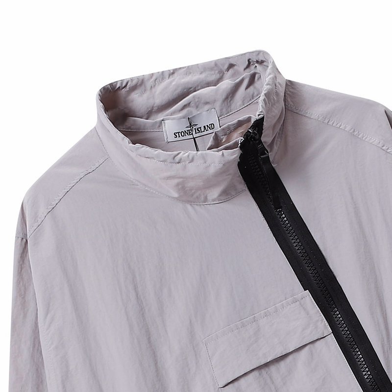 Олимпийка Stone Island With Logo ZIP "Gray" фото № 6