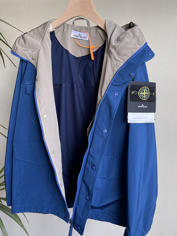 Ветровка Stone Island Riveted Sleeves "Blue" фото № 8