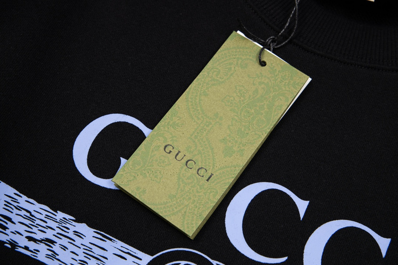Лонгслив Gucci Belt Print With Logo "Black" фото № 6