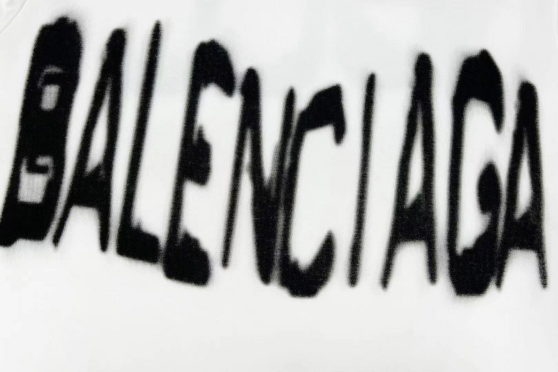 Футболка GUCCI x Balenciaga Blurred Inscription "White" фото № 5