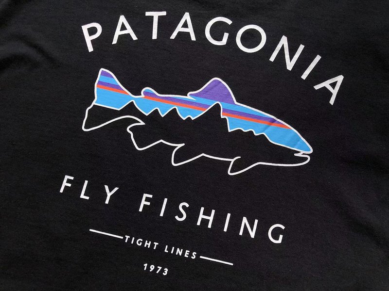 Лонгслив Patagonia Mountain View Inside Fish "Black" фото № 6