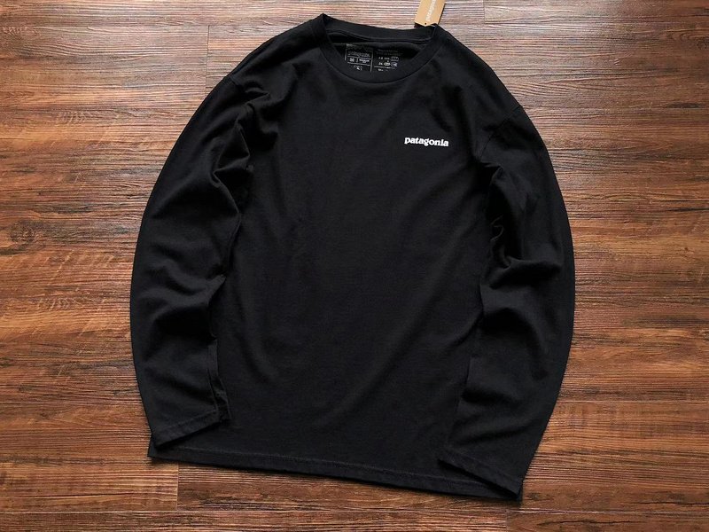 Лонгслив Patagonia Mountain View Inside Fish "Black" фото № 2