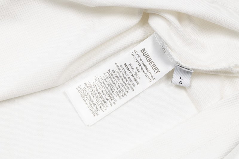 Поло Burberry With Embroidery "White" фото № 7