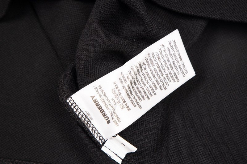 Поло Burberry Eye-Catching Collar "Black" фото № 8