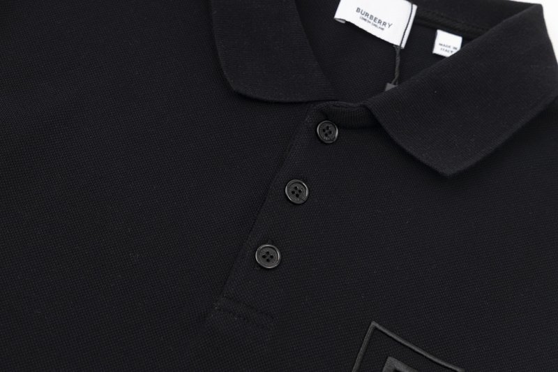 Поло Burberry In Square Logo "Black" фото № 8