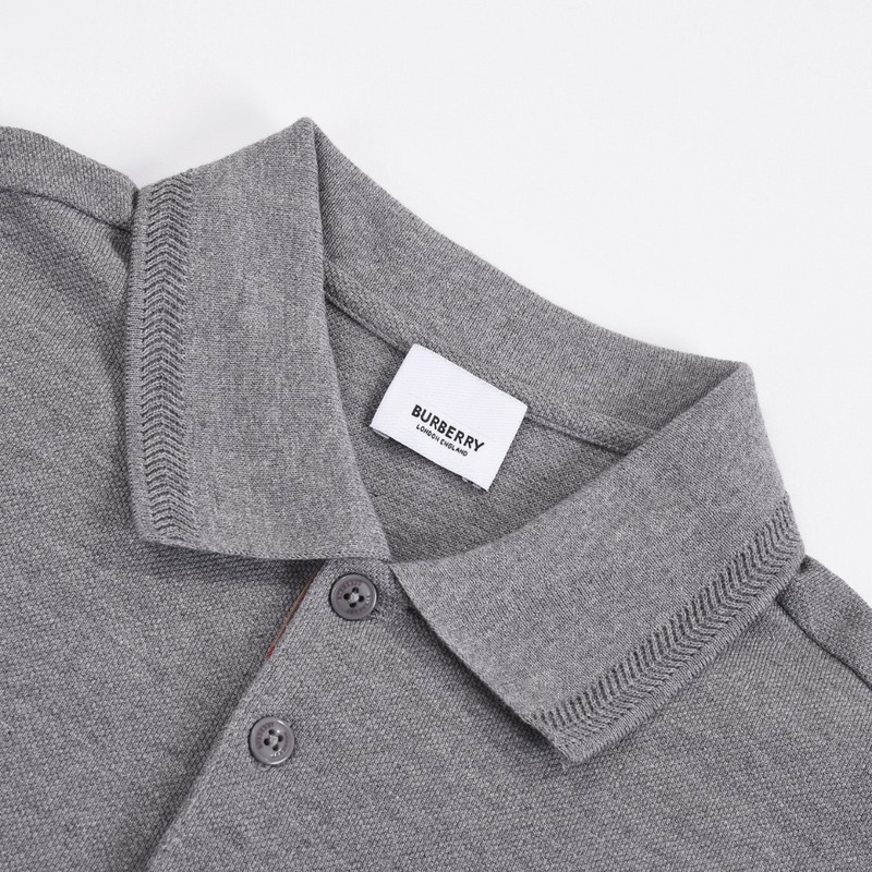 Поло Burberry With A Very Small Logo "Gray" фото № 4