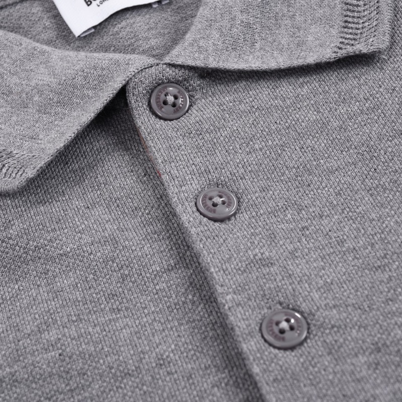 Поло Burberry With A Very Small Logo "Gray" фото № 6