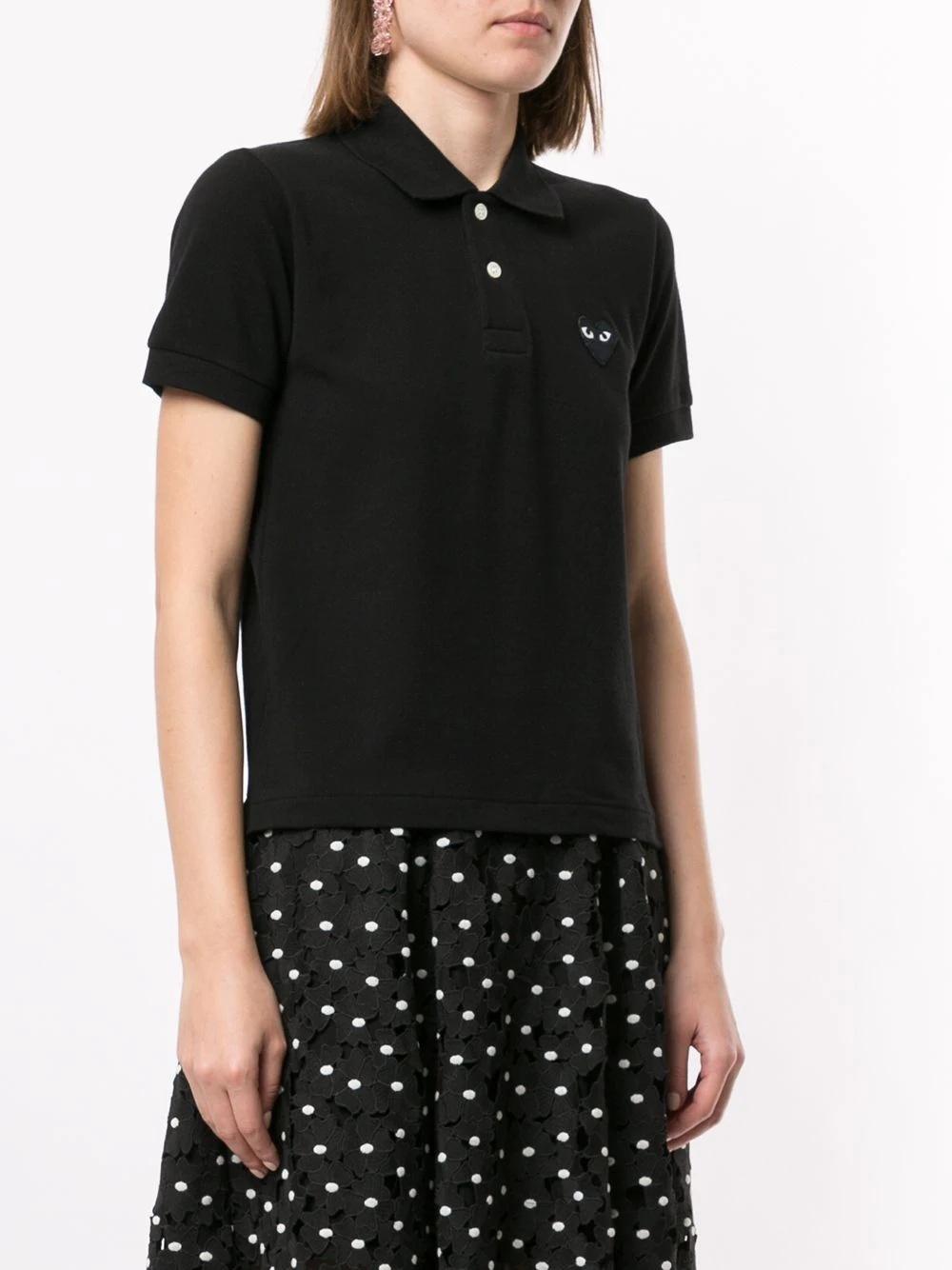 Поло Comme des Garcons Play Black Heart Eyes "Black" фото № 2