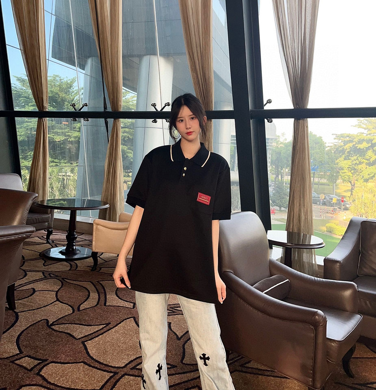 Поло GUCCI Short Sleeve "Black" фото № 2