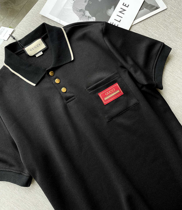 Поло GUCCI Short Sleeve "Black" фото № 8