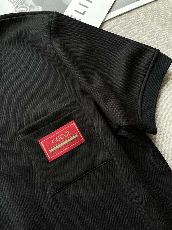 Поло GUCCI Short Sleeve "Black" фото № 6